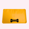 "Feed Me Human" Yellow Dog Food Mat
