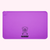 "Hangry" Purple Dog Food Mat