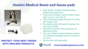 Healers Medical Dog Booties - One Pair - Extra Small