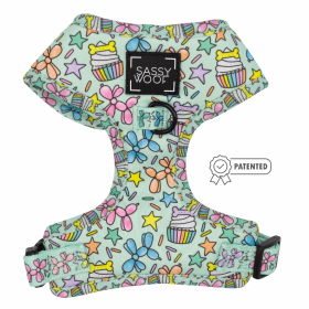 Adjustable Harness (Color: Pup Pup Hooray, size: XSmall)