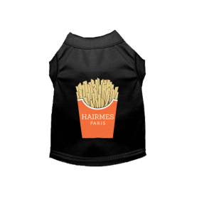 A Side of Hairmes French Fries Dog Shirt (size: large)