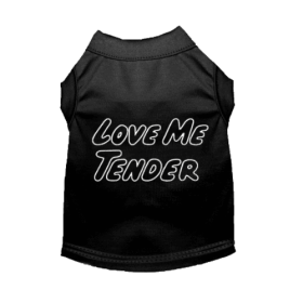 Love Me Tender- Dog Shirt (size: medium)