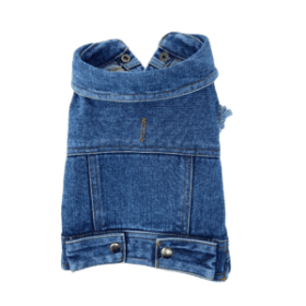 Authentic Denim Vest (Color: Indigo, size: large)