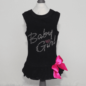 Baby Girl Dress (Color: black, size: large)