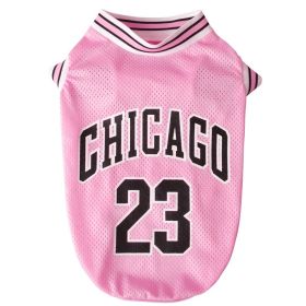 Dog Clothes Summer Thin Teddy Large Small Dogs Pet Summer Breathable Lint Cat Vest (Option: Pink-5XL)